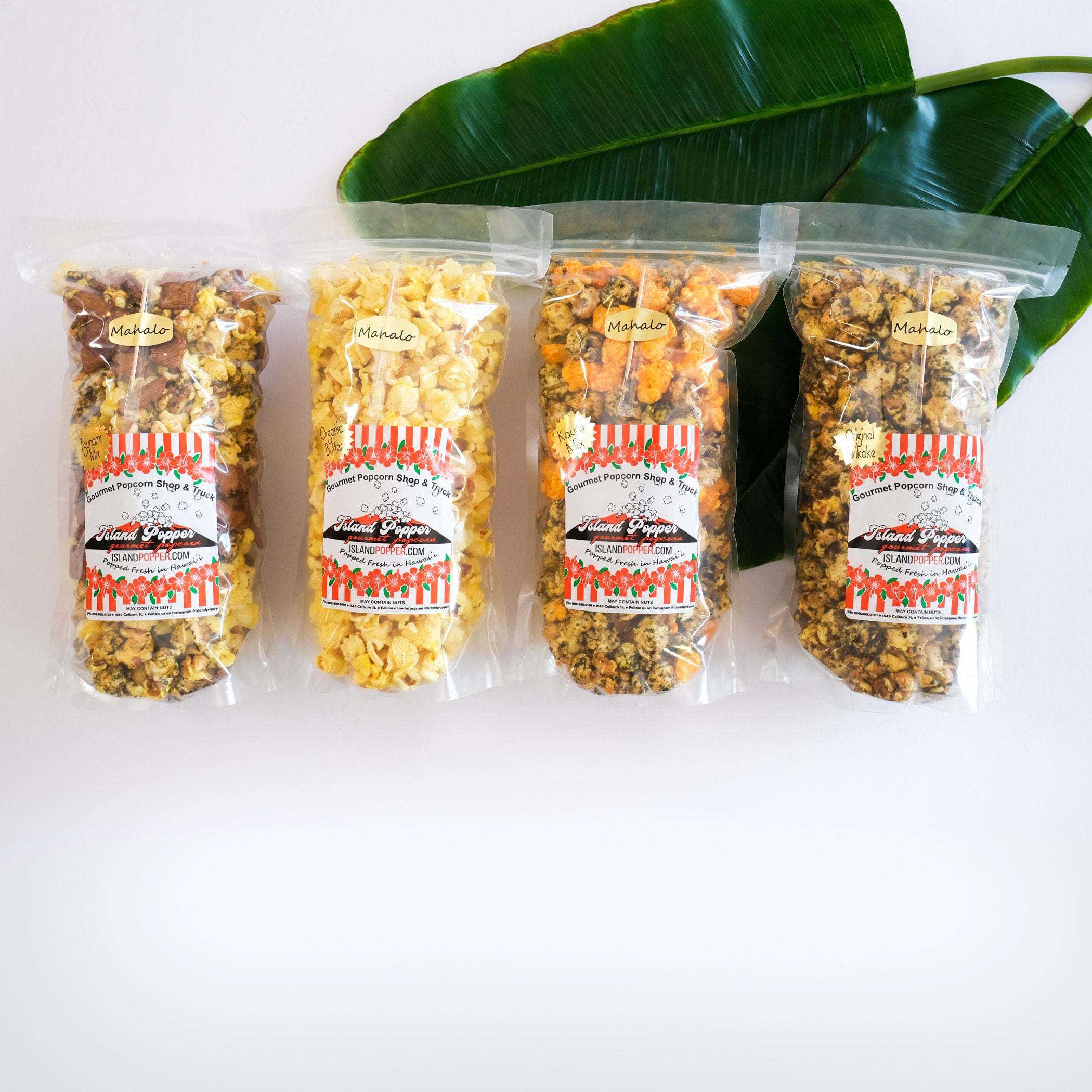 4 Large Bags - Mix & Match - | Island Popper Gourmet Popcorn