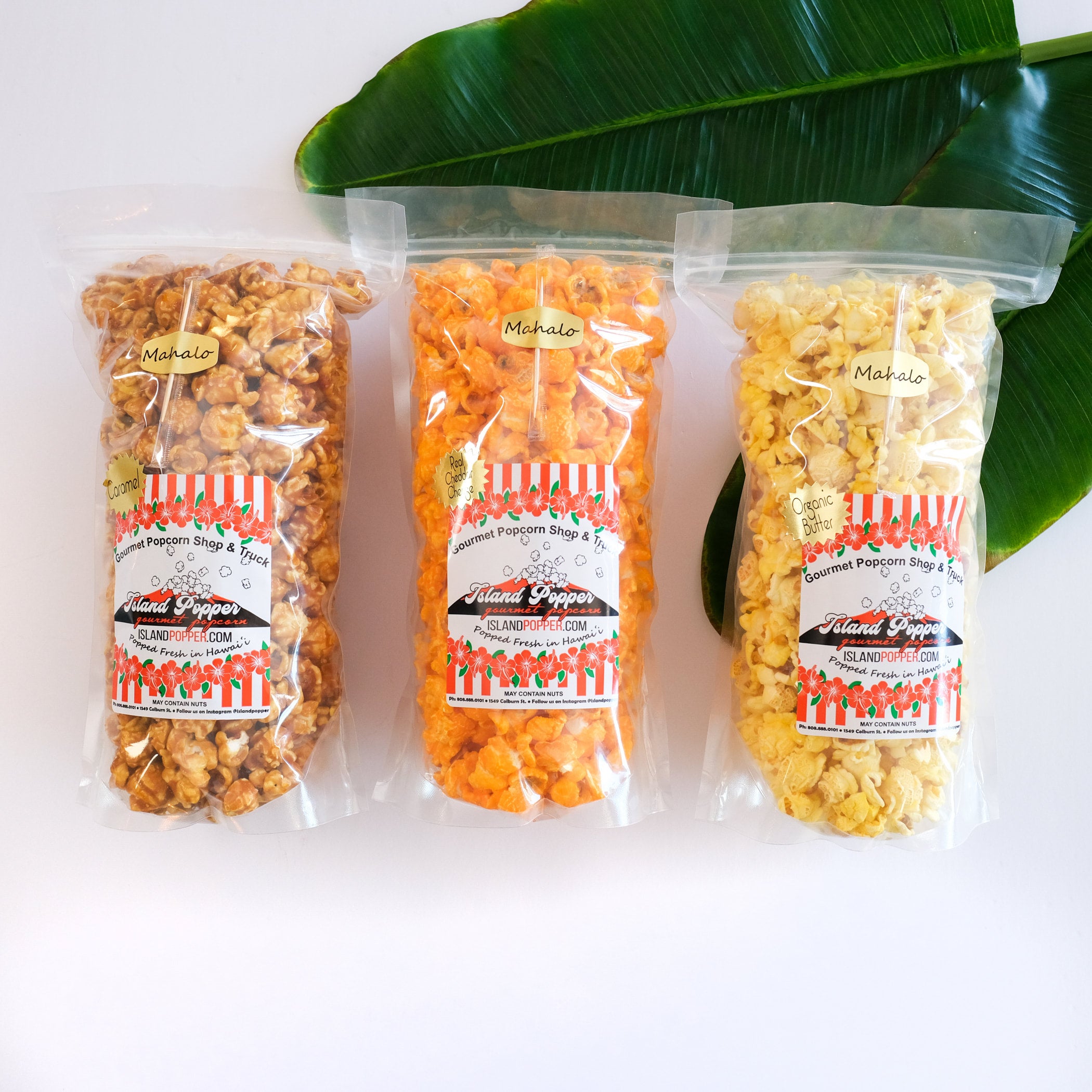 3 Large Bags - Mix & Match - | Island Popper Gourmet Popcorn